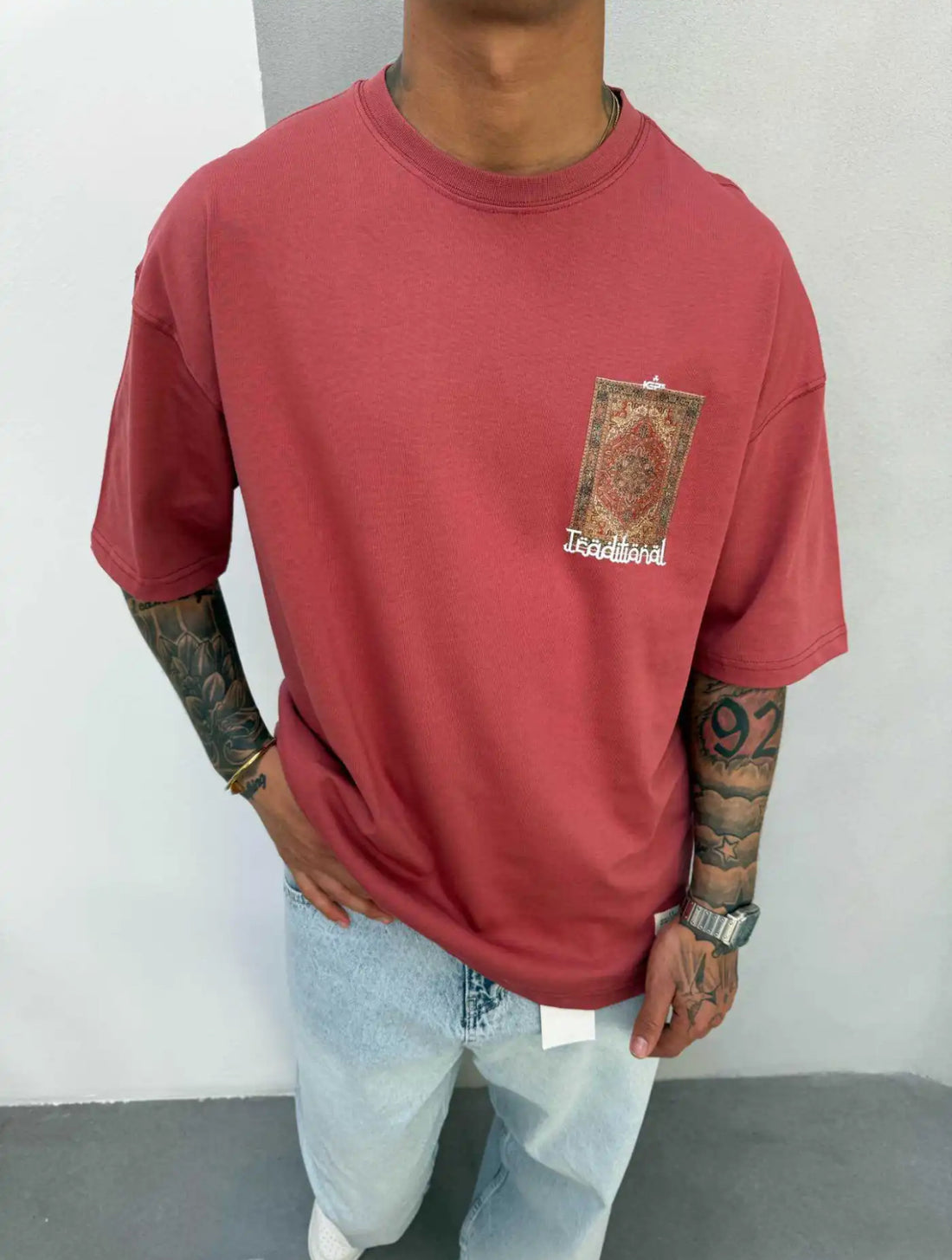 oversized cotton T-shirt -3008