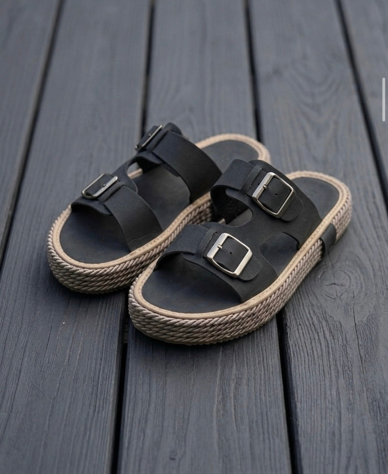 Coastal Buckle Slipper /  0227 / black