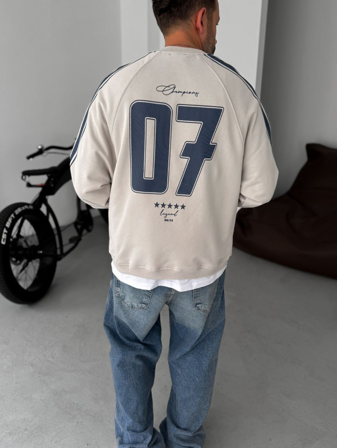 Cotton- sweatshirt - offwhite 0052