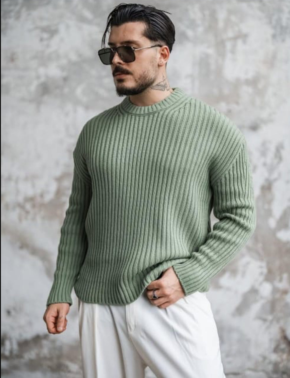 Knitwear oversized shirt - 0065