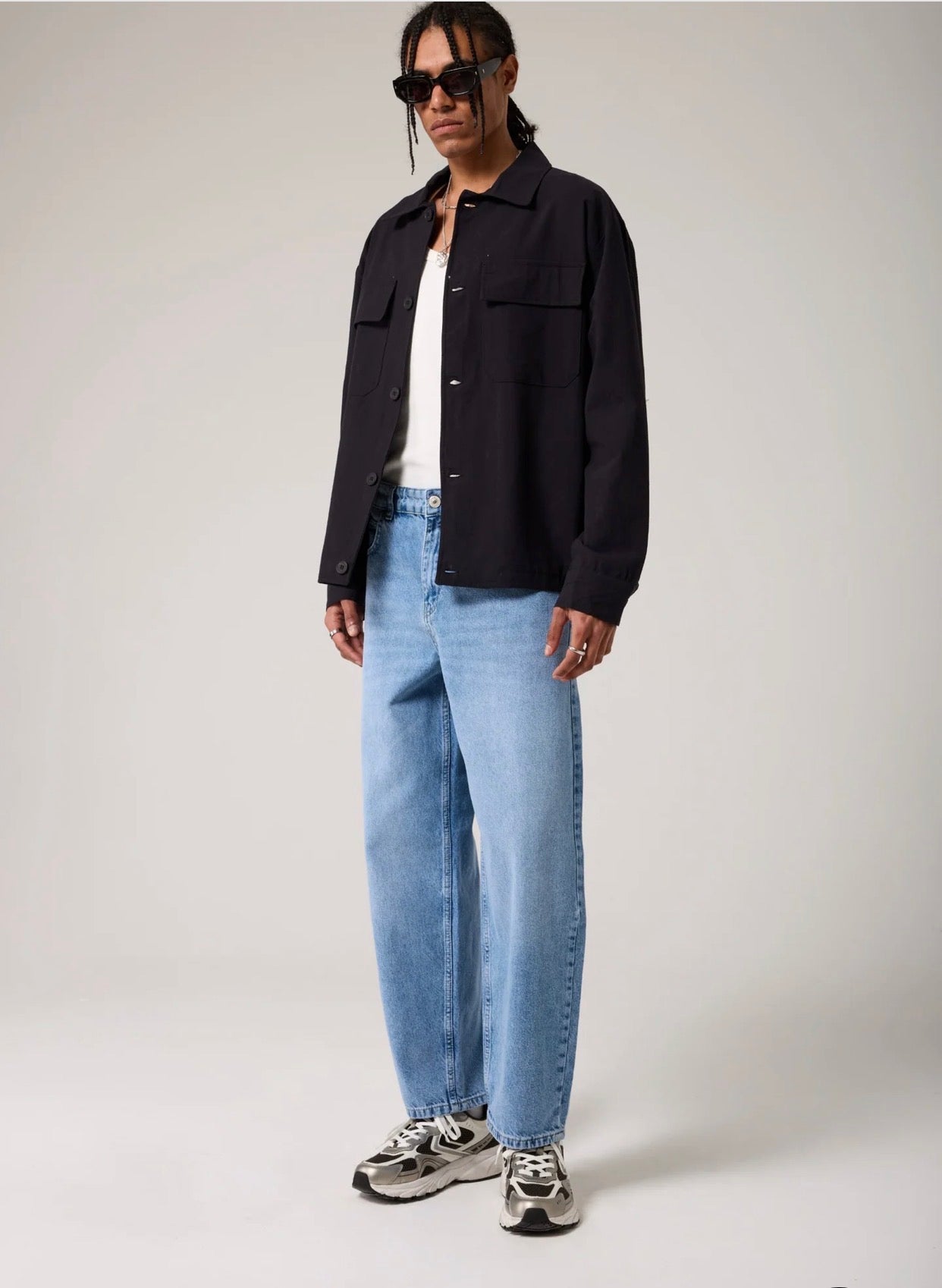 Light Wash Baggy Jeans / 2512- 0172