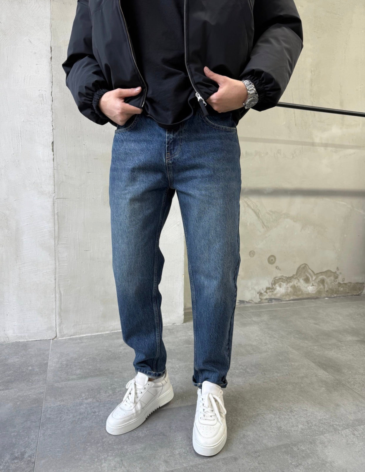 Regular Fit Mid Blue Jeans 
Art - 3053 k 12