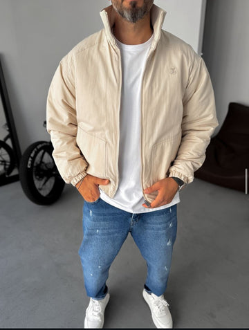 Stone bomber jacket / beige- 0055