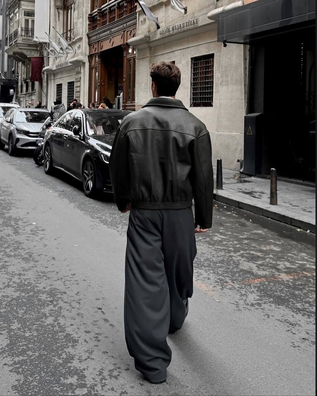 Faux leather jacket 0100 - black