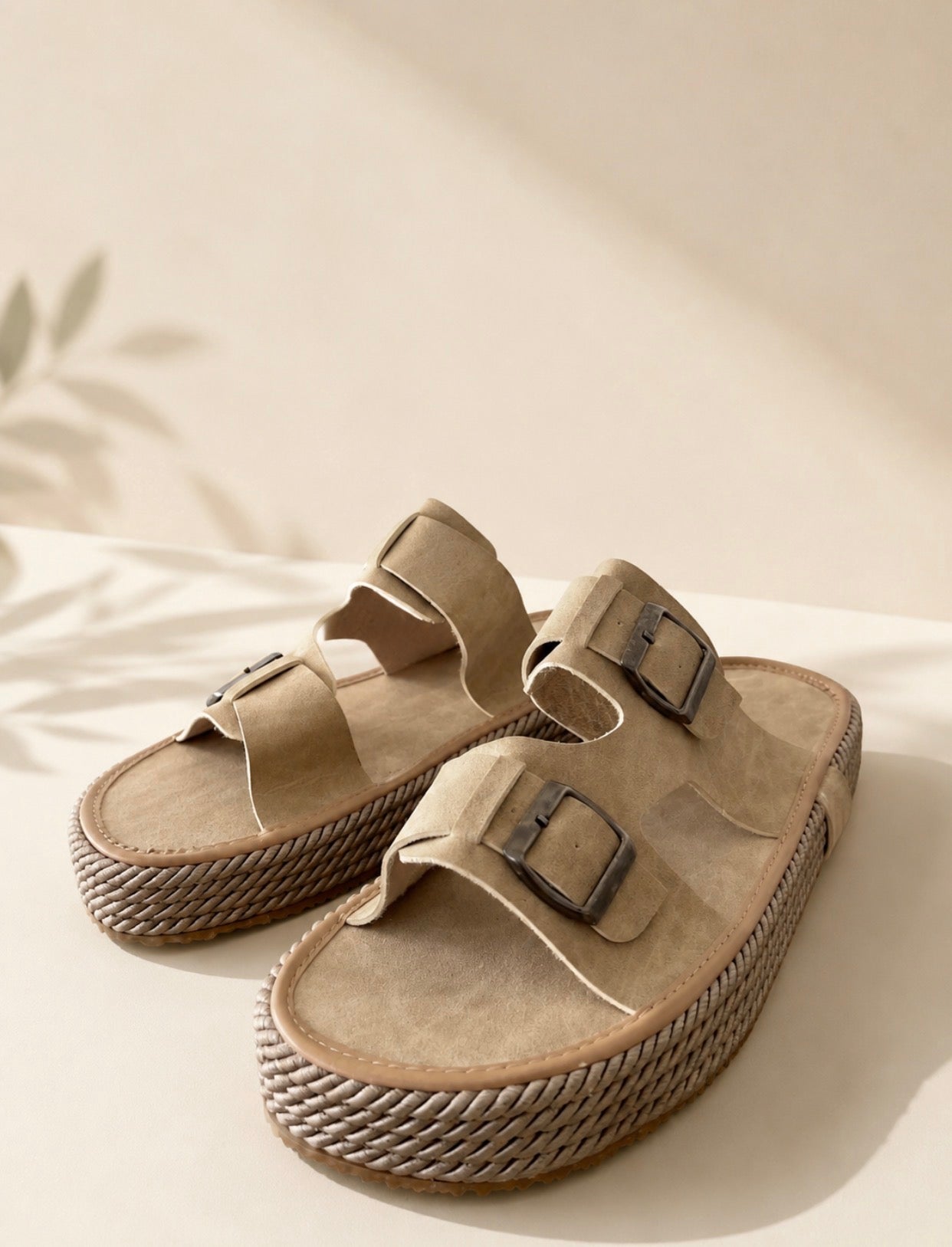 Coastal Buckle Slipper /  0227 / beige