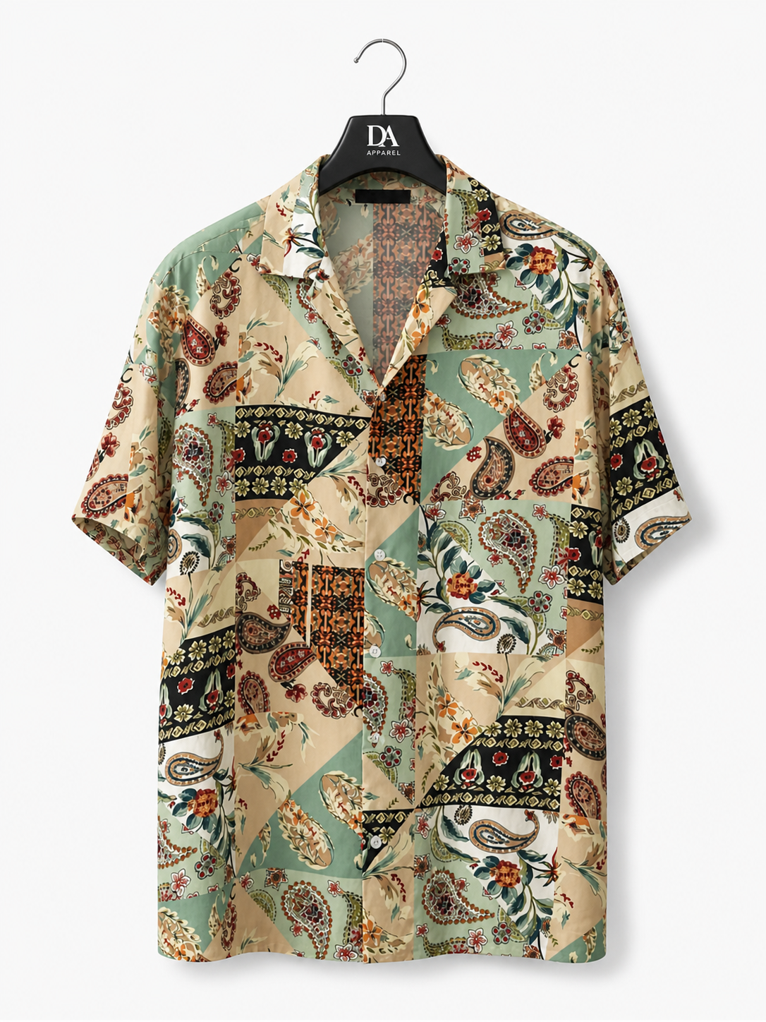 Abstract Print Flow Shirt - 0199