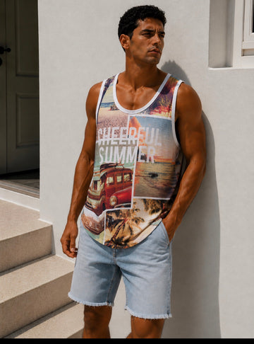cheerful summer Tank-top  - 0224