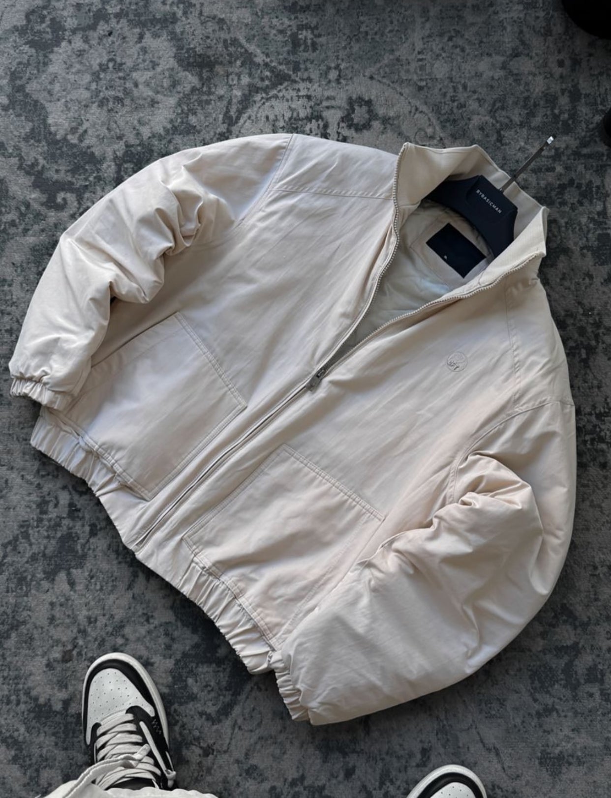 Stone bomber jacket / beige- 0055
