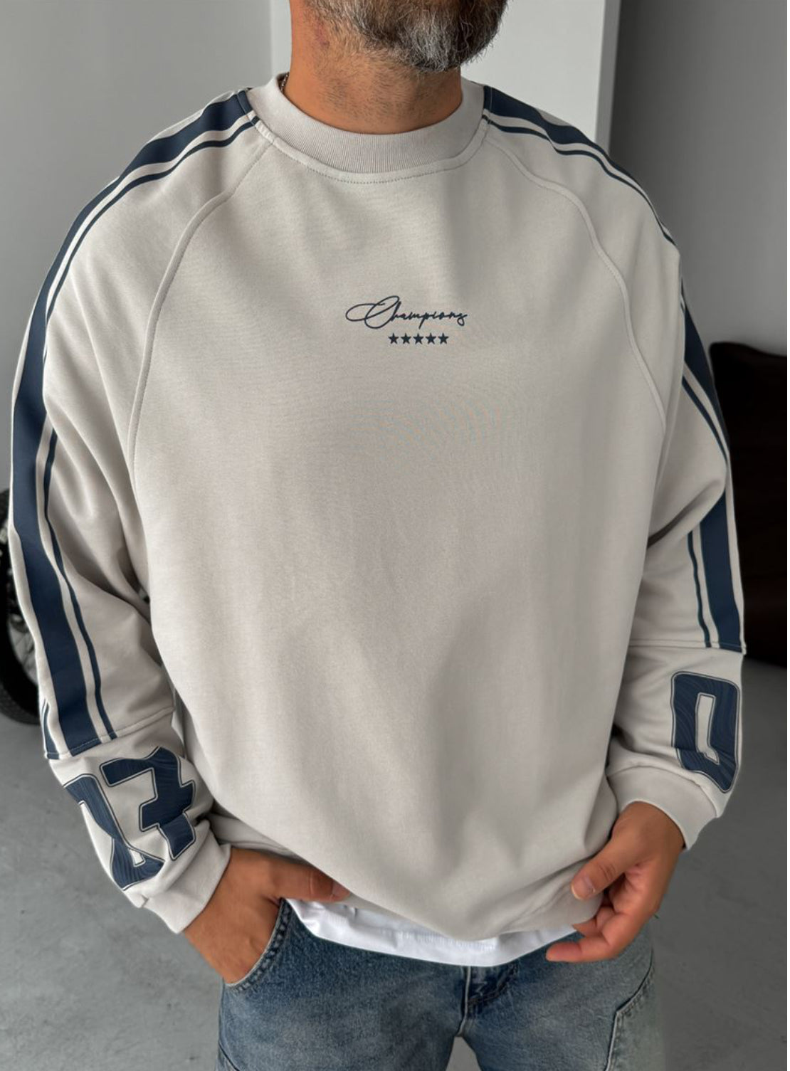 Cotton- sweatshirt - offwhite 0052