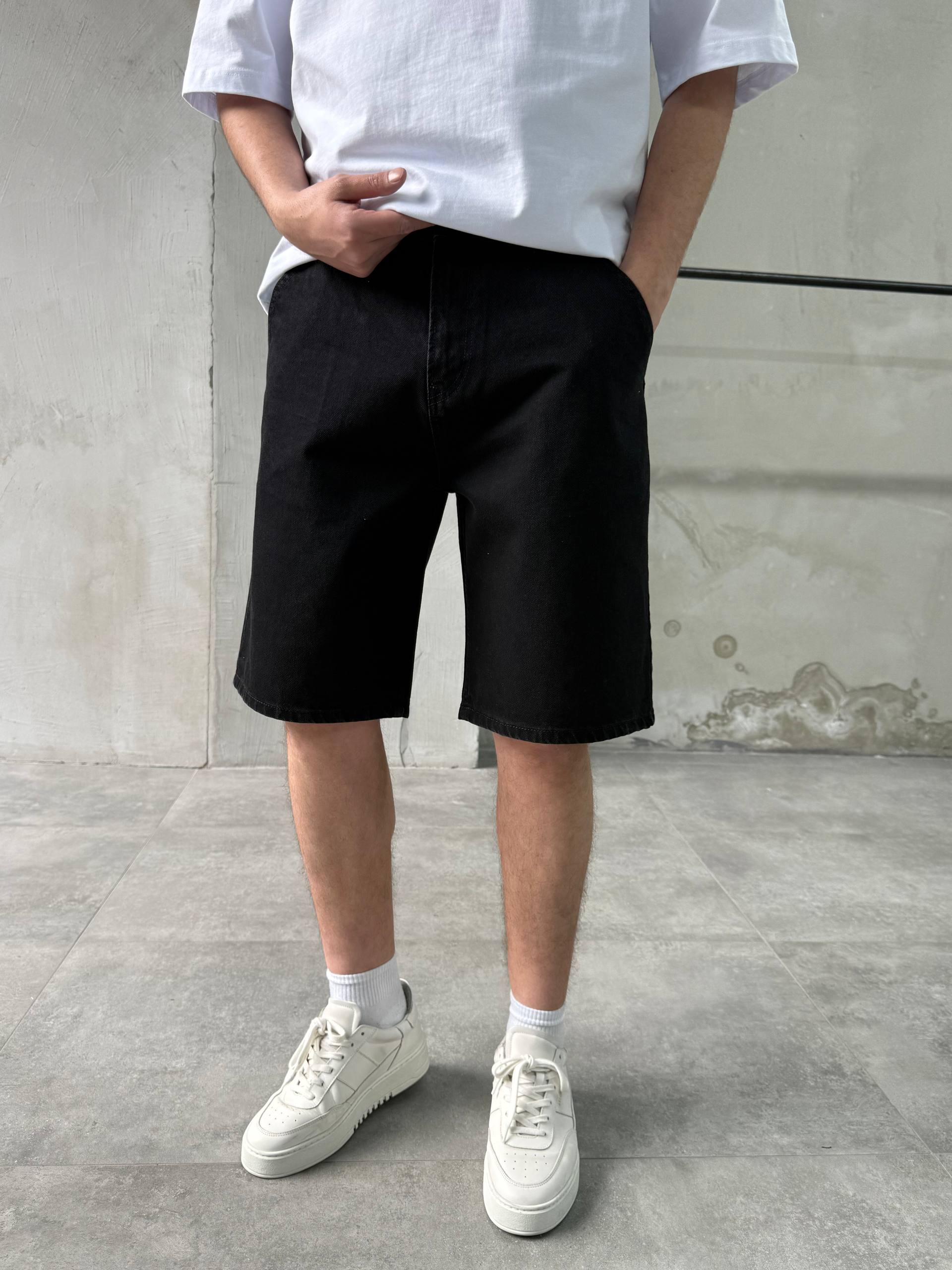 Classic black Denim Shorts - Art 3297 - TS3