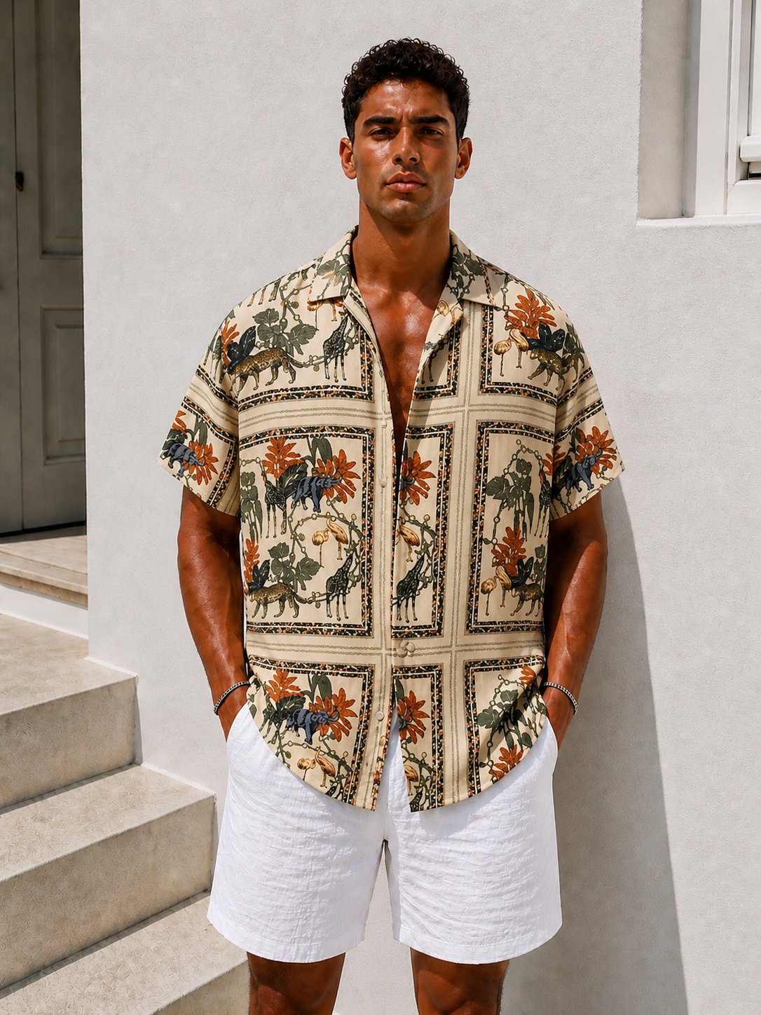 Safari Print Shirt – Sand Edition - 0190