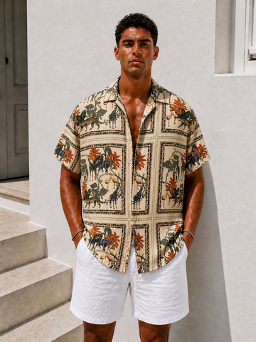 Safari Print Shirt – Sand Edition - 0190