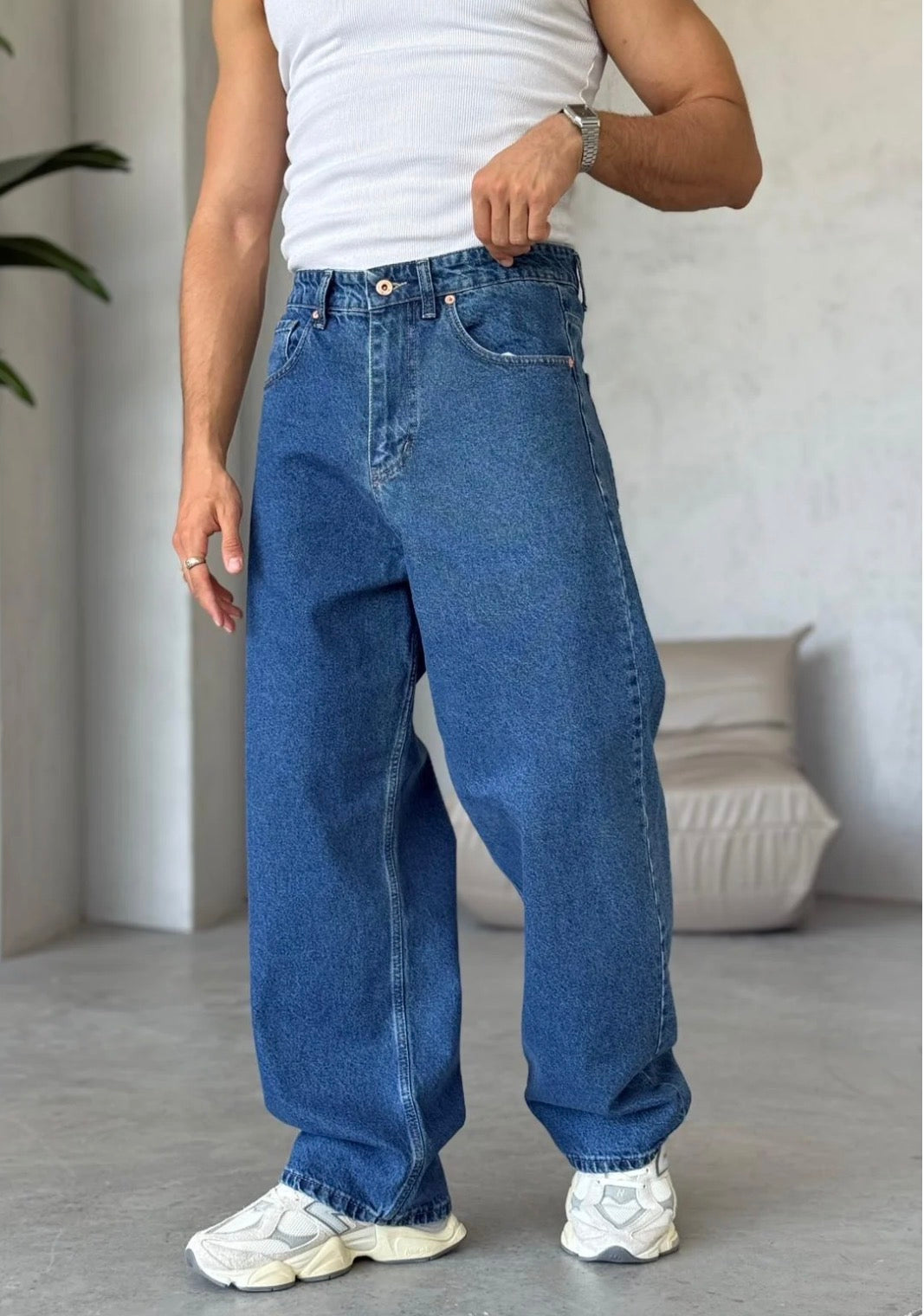Wide-Leg Relaxed Fit Jeans – Vintage Blue /WE11 - 0178