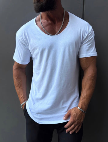 Essential Muscle Fit T-Shirt – white 0126