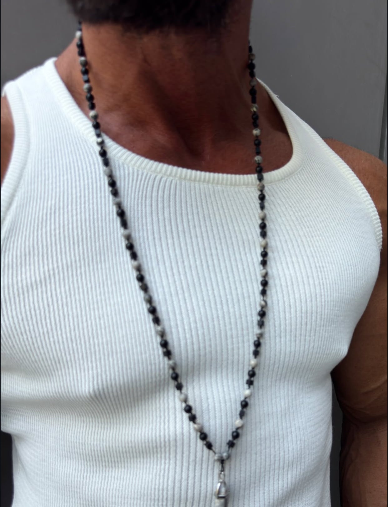 Cotton -Lycra  tanktop - white  0039