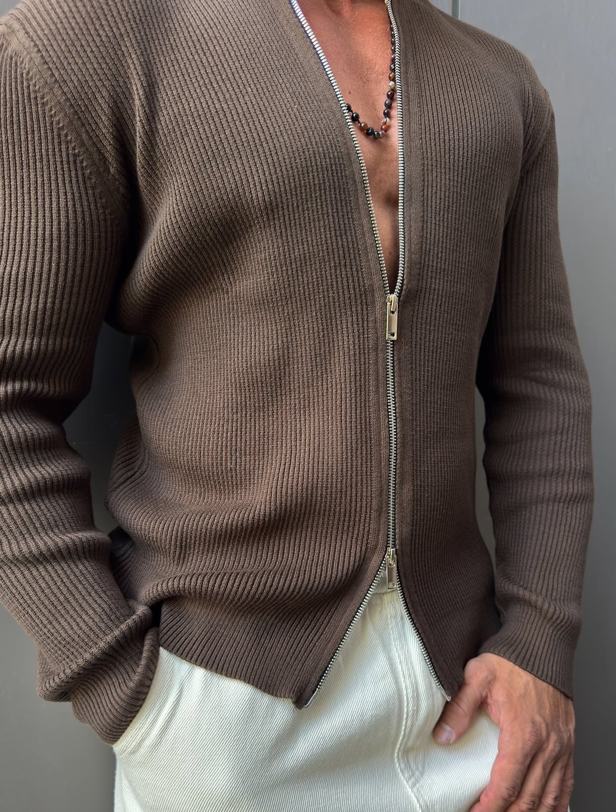 Knitwear pullover - brown   0073