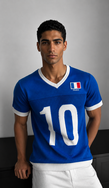 France Knit Jersey - 0218 / blue