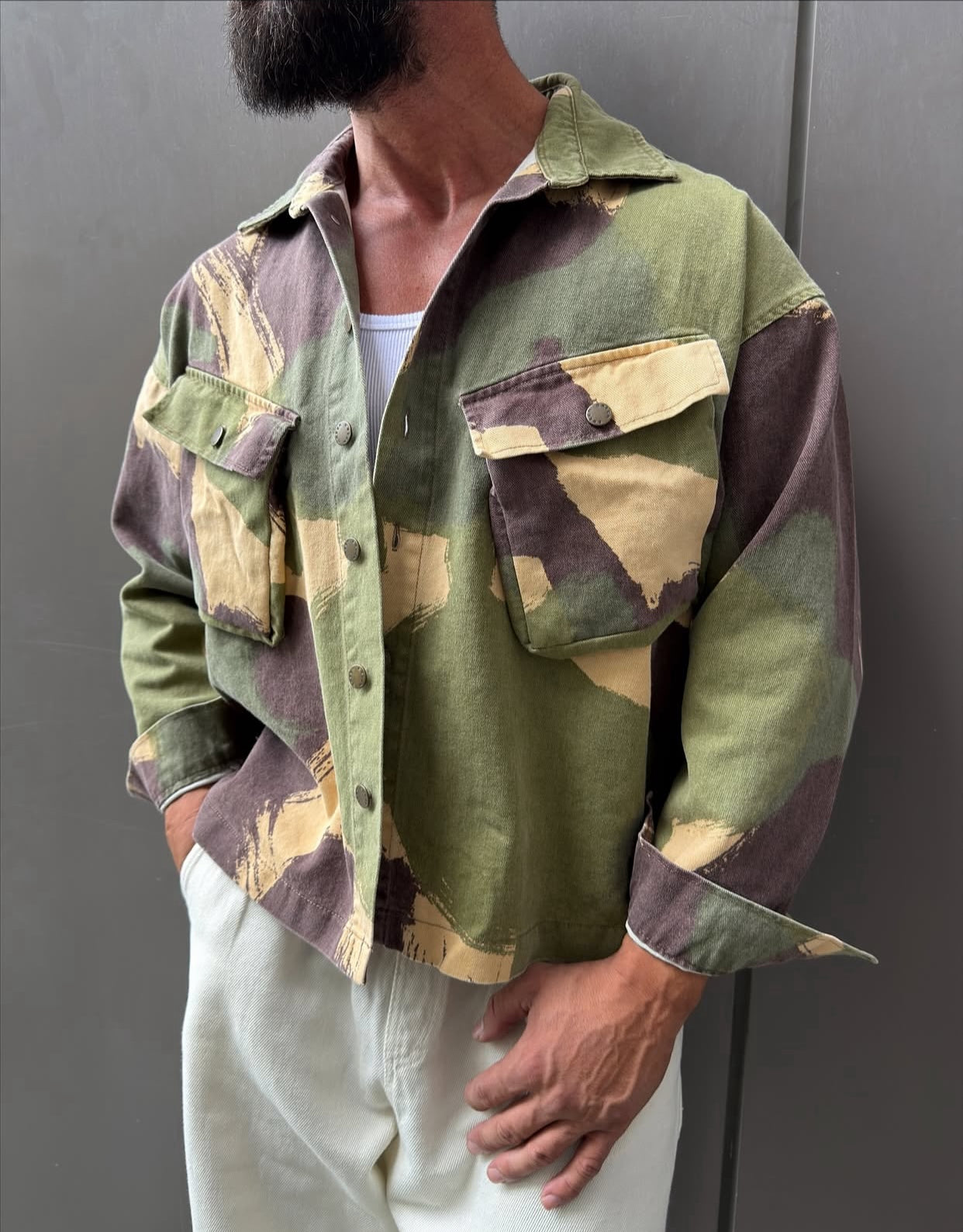 Cropped light jacket -0086