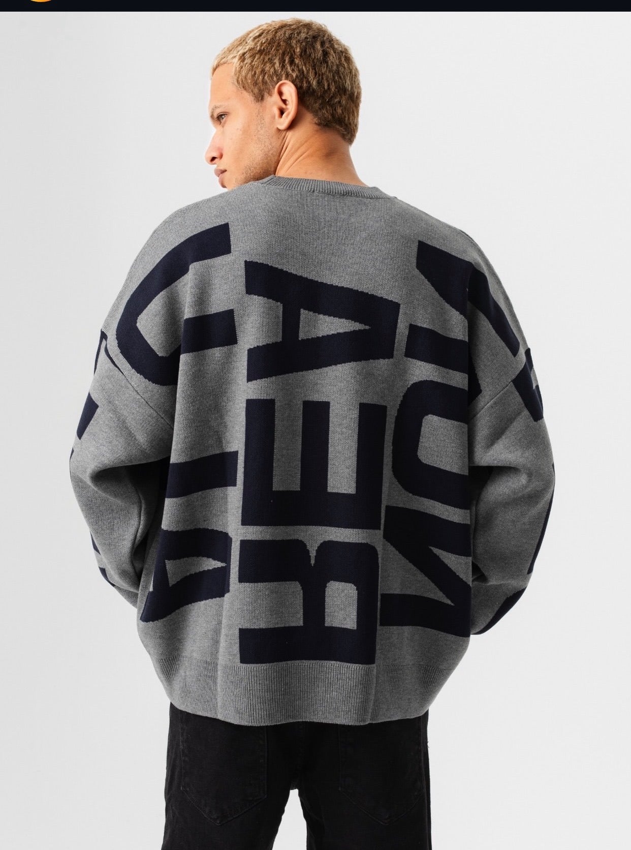 Oversized sweatshirt - Dark gray 0104