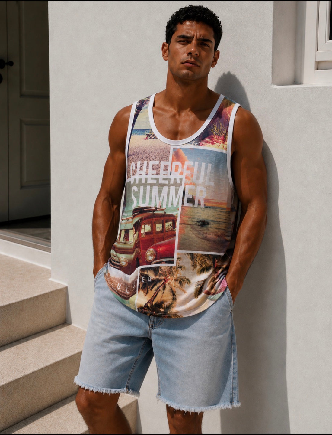 cheerful summer Tank-top  - 0224
