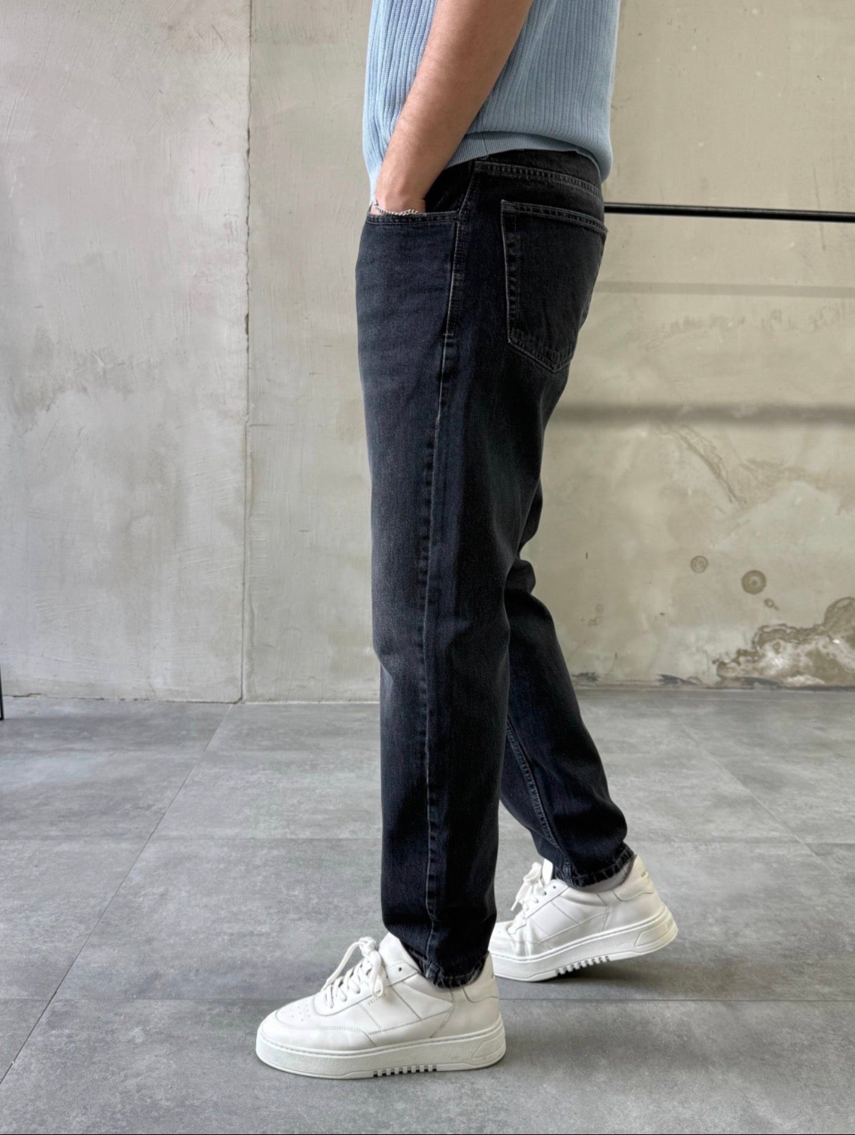 Washed Black Relaxed Jeans / 0166 ART: 3256 - KV5