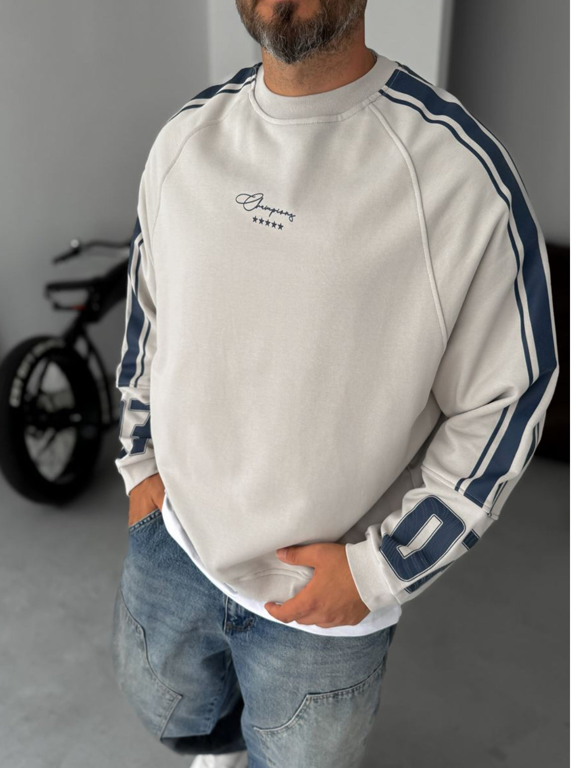 Cotton- sweatshirt - offwhite 0052