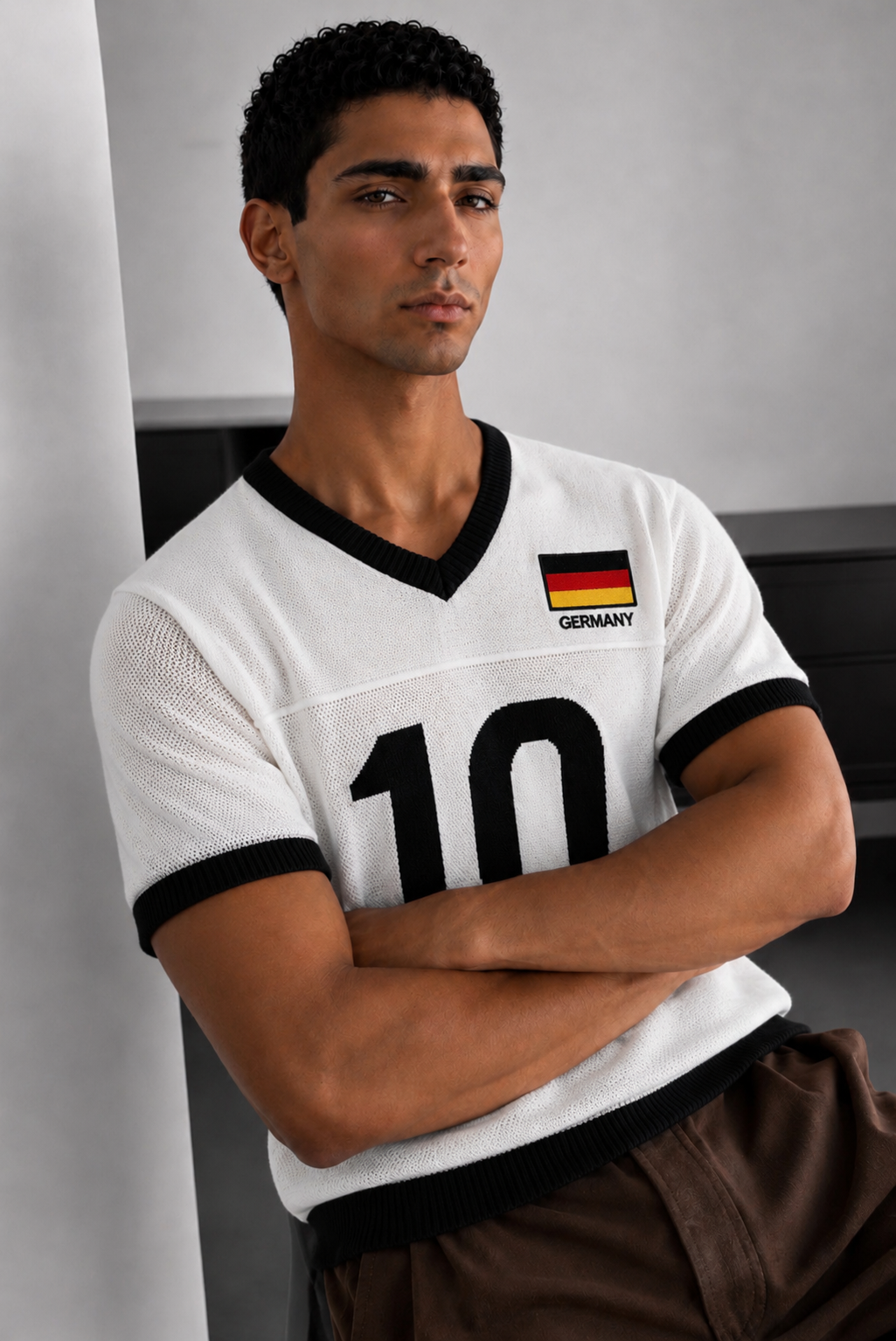 Germany Knit Jersey - 0218 / black