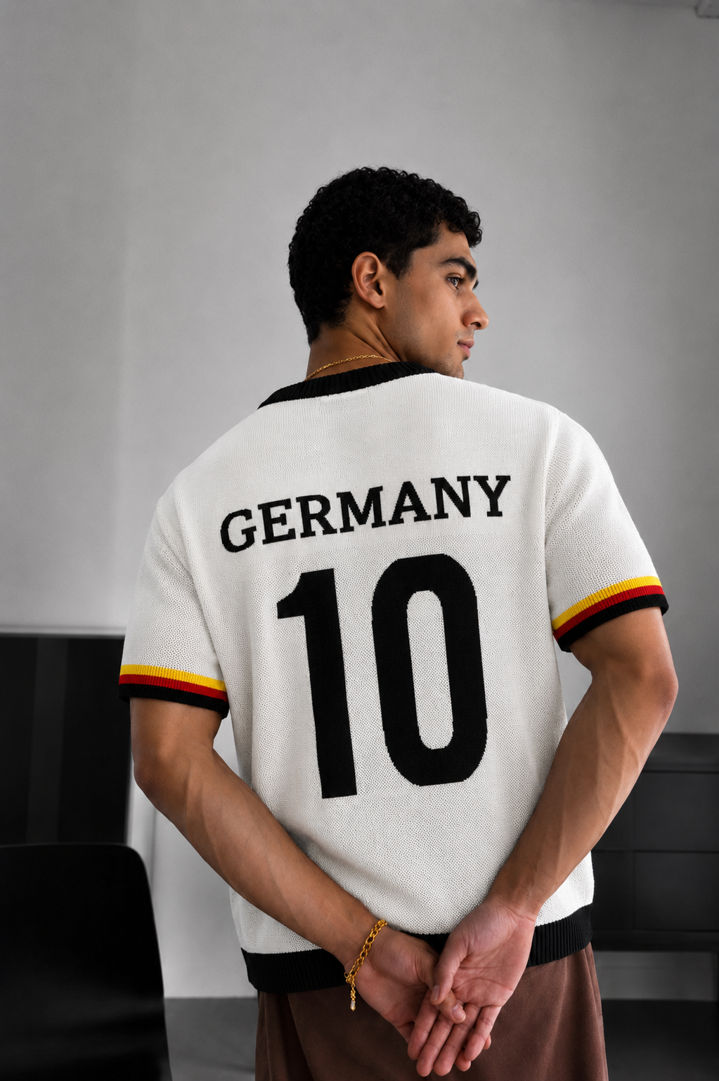 Germany Knit Jersey - 0218 / black