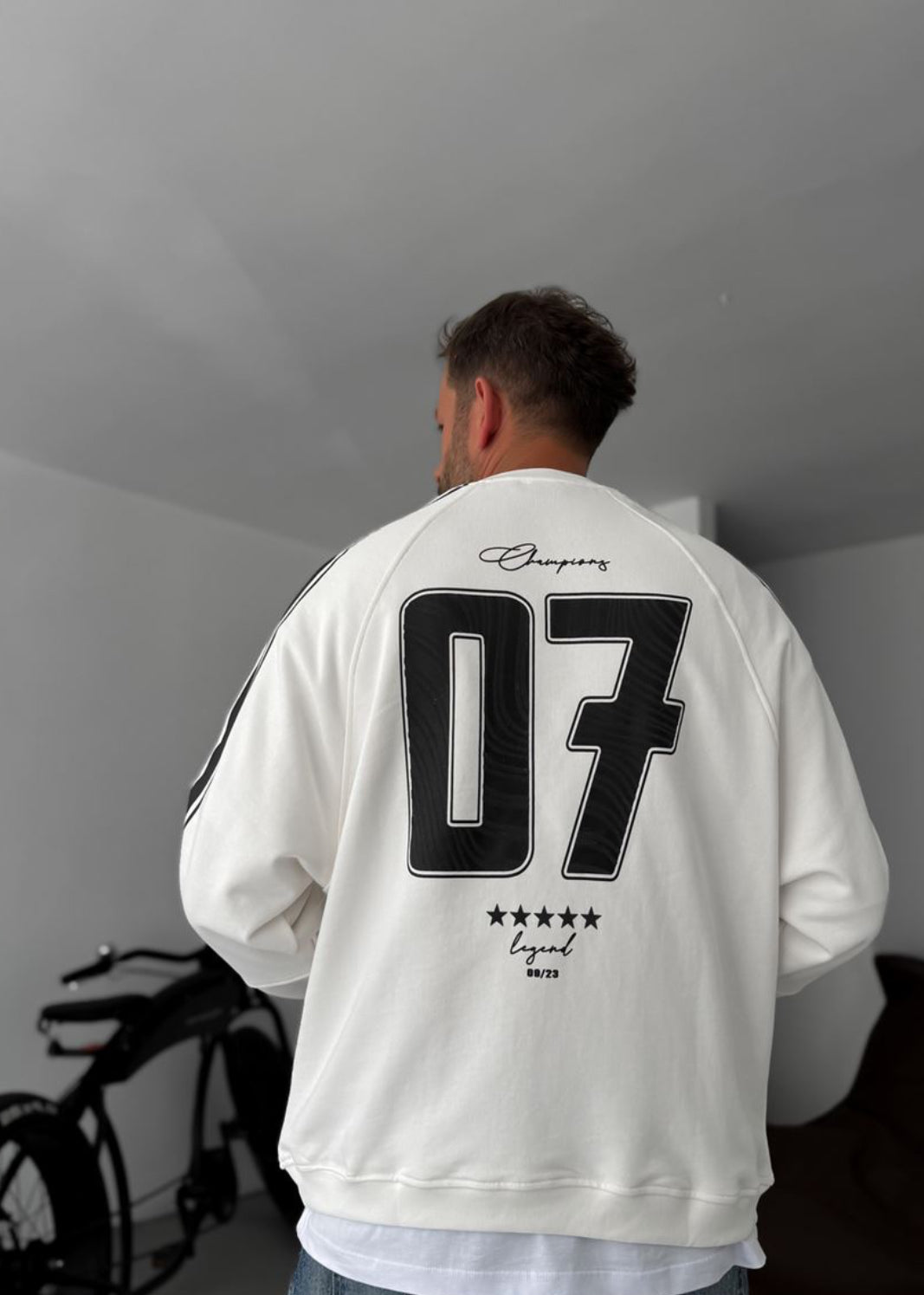 Cotton - sweatshirt / white 0052