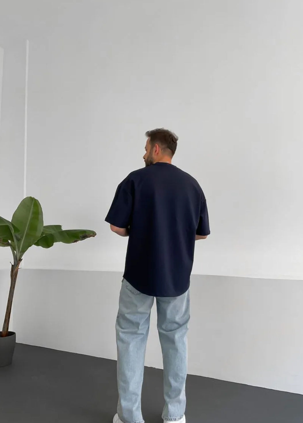 Navy Blue Basic T-Shirt