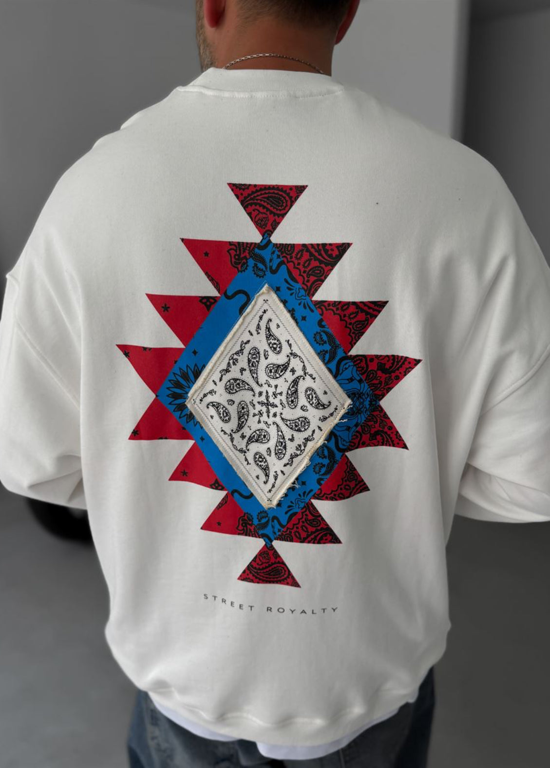 Cotton - sweatshirt / white 0051