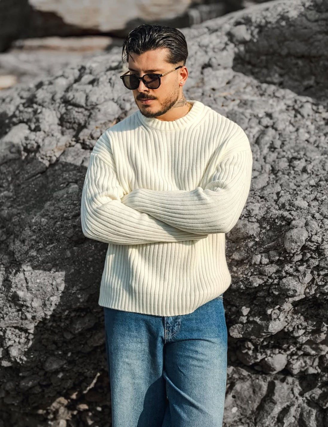 Knitwear oversized shirt - 0065