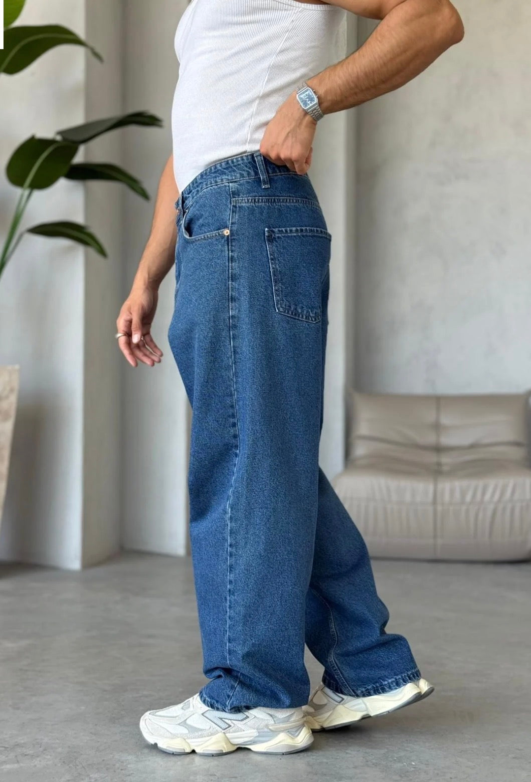 Wide-Leg Relaxed Fit Jeans – Vintage Blue /WE11 - 0178