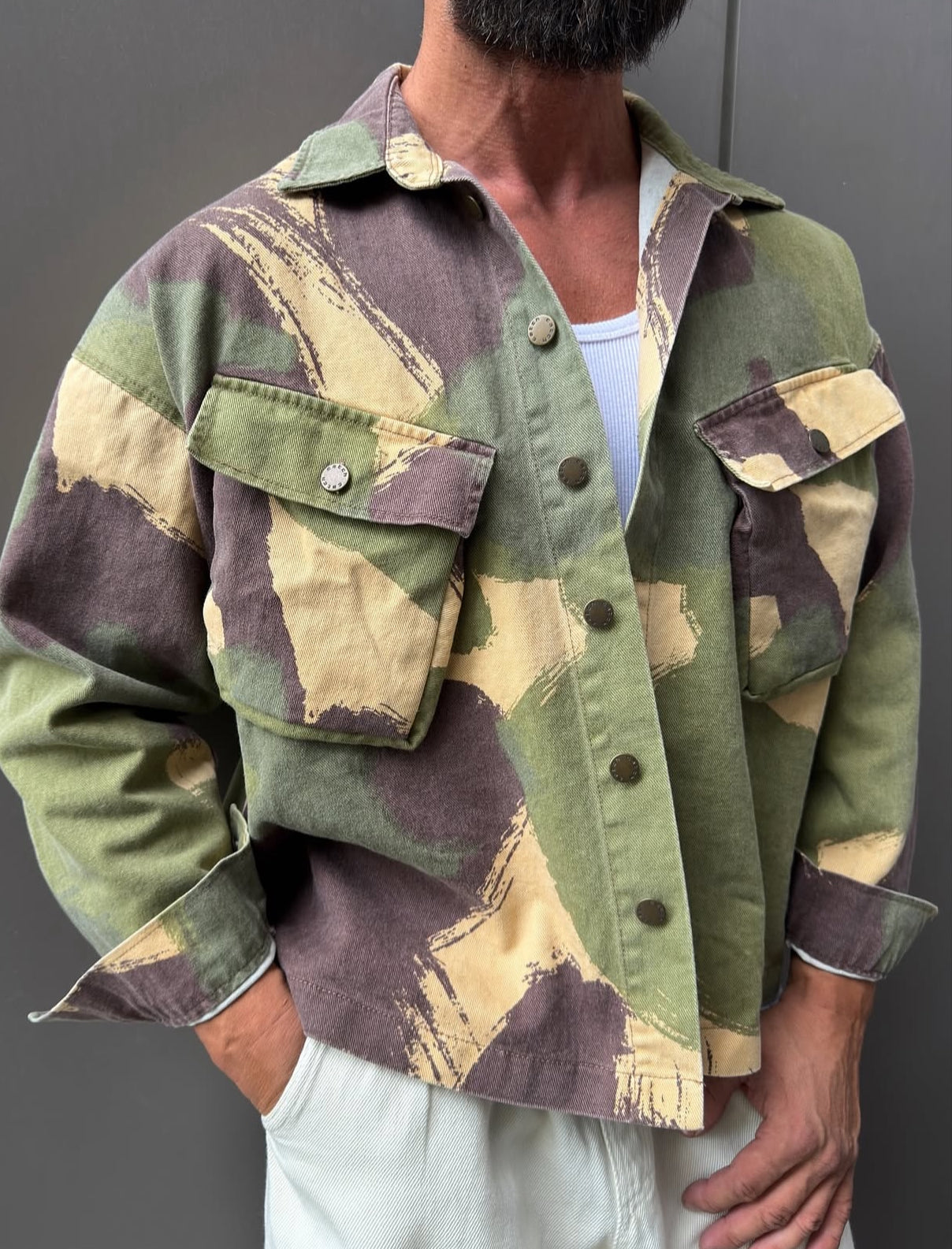 Cropped light jacket -0086