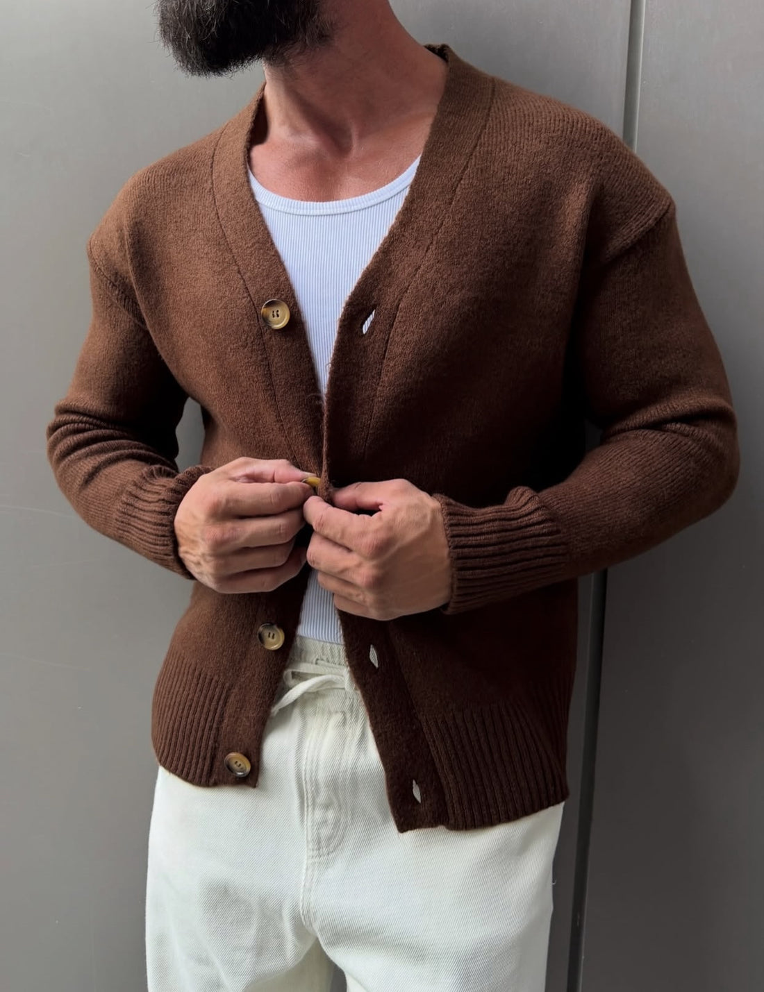 Knitwear pullover - brown 0070