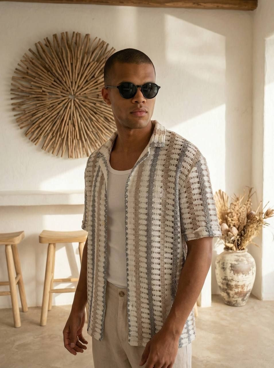 Monaco Summer Knit Shirt- 0150