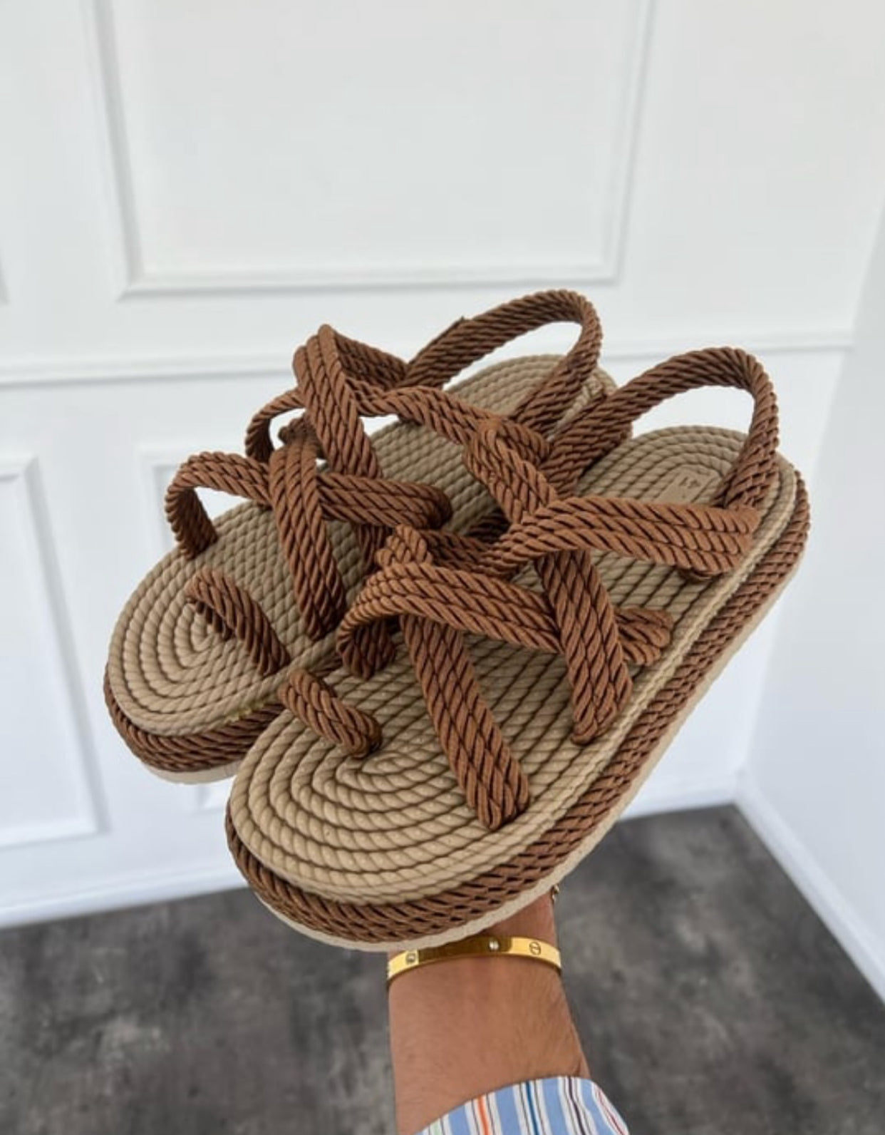 Boho slipper - brown  - 0028