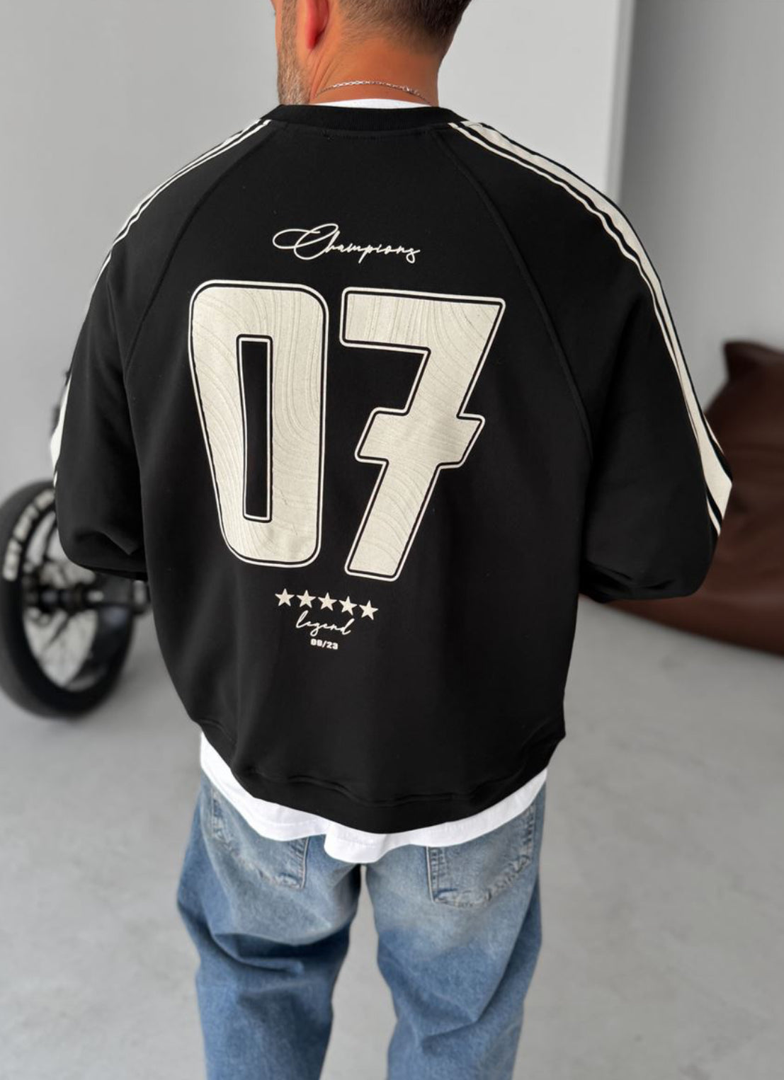 Cotton- sweatshirt / Balck 0052