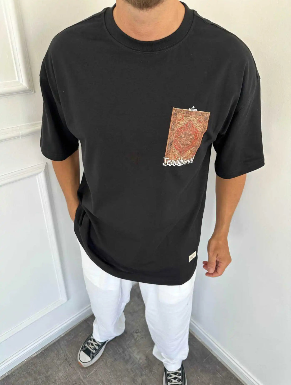 oversized cotton T-shirt -3009