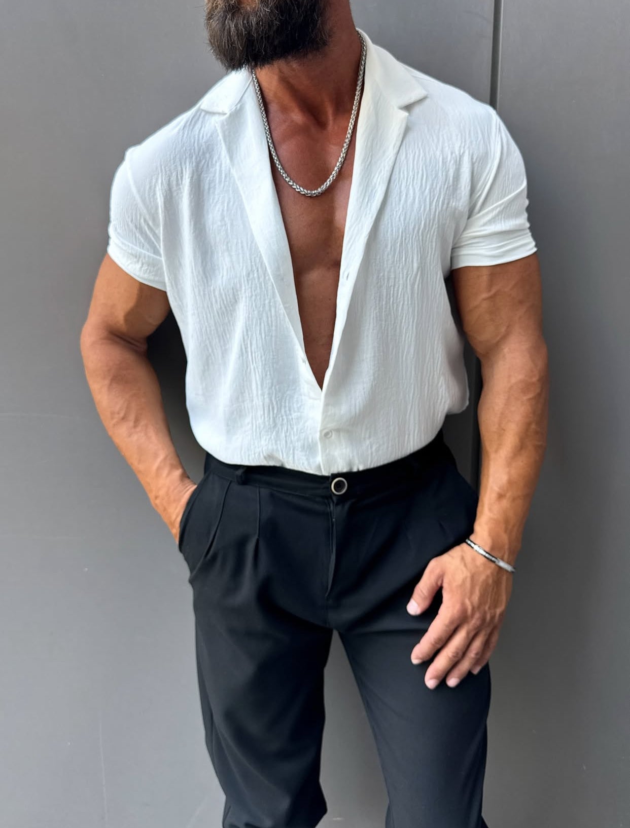 White lycra shirt - R 0011