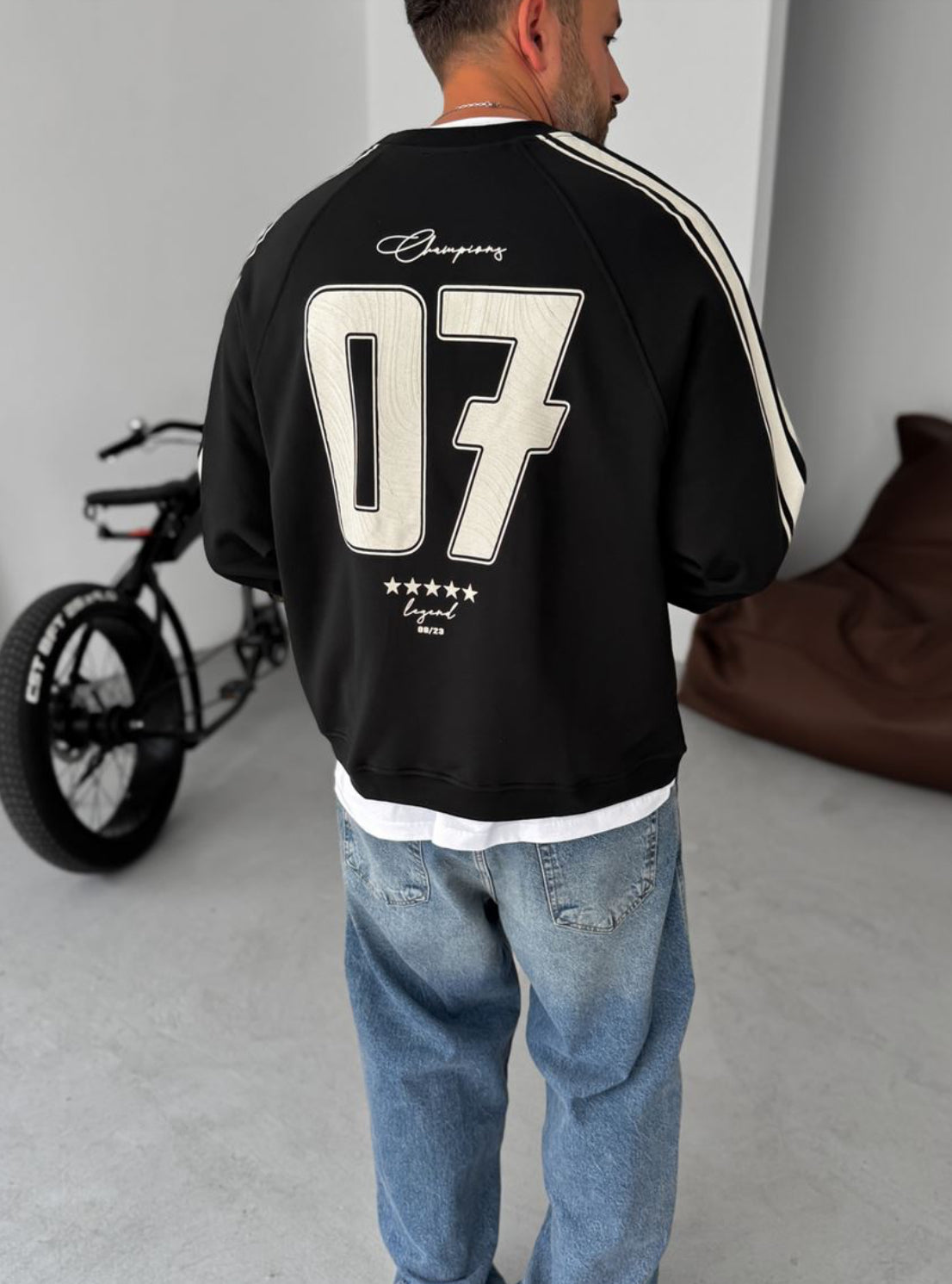 Cotton- sweatshirt / Balck 0052